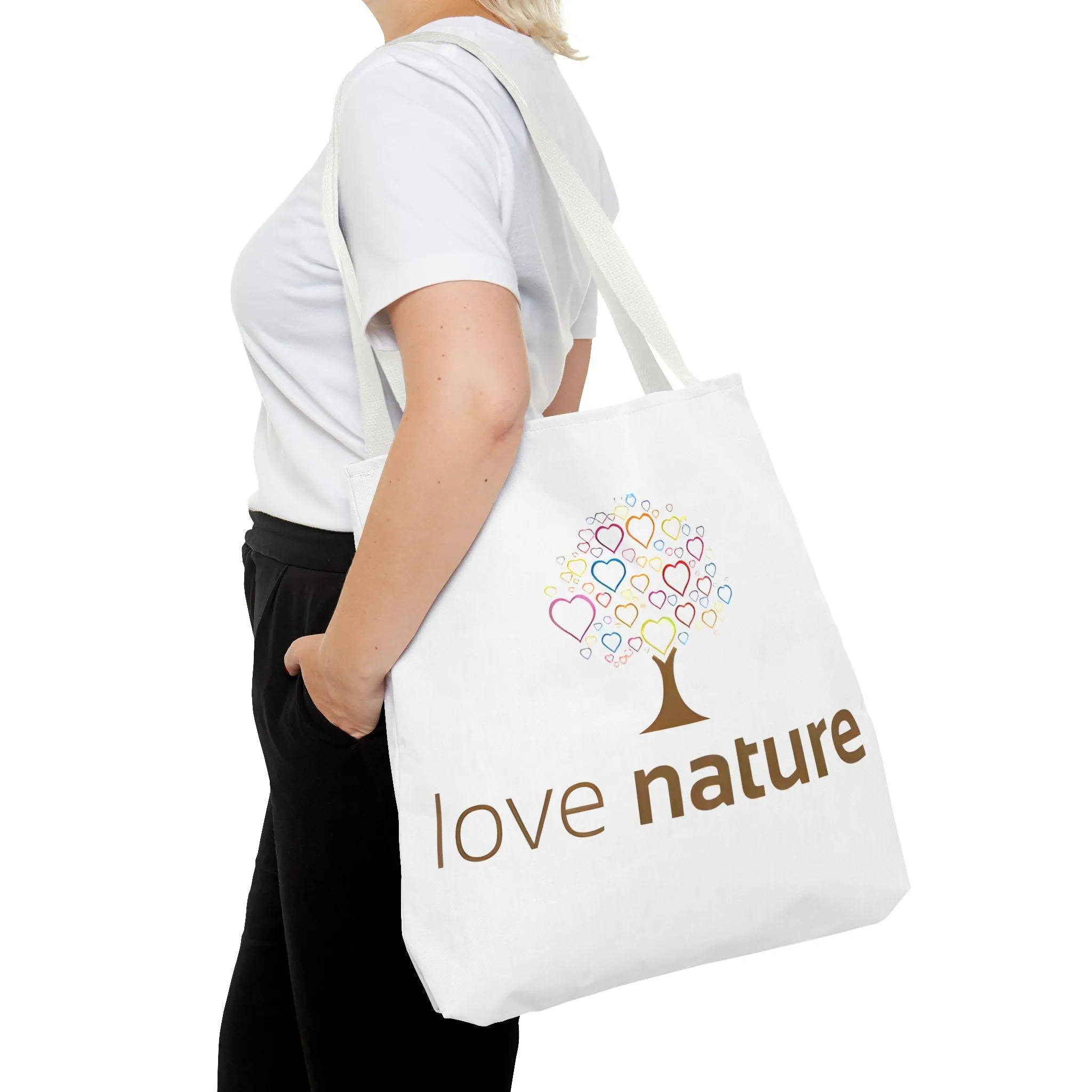 Eco-Friendly Love Nature Tote Bag - Perfect for Nature Lovers & Eco-Conscious Shoppers