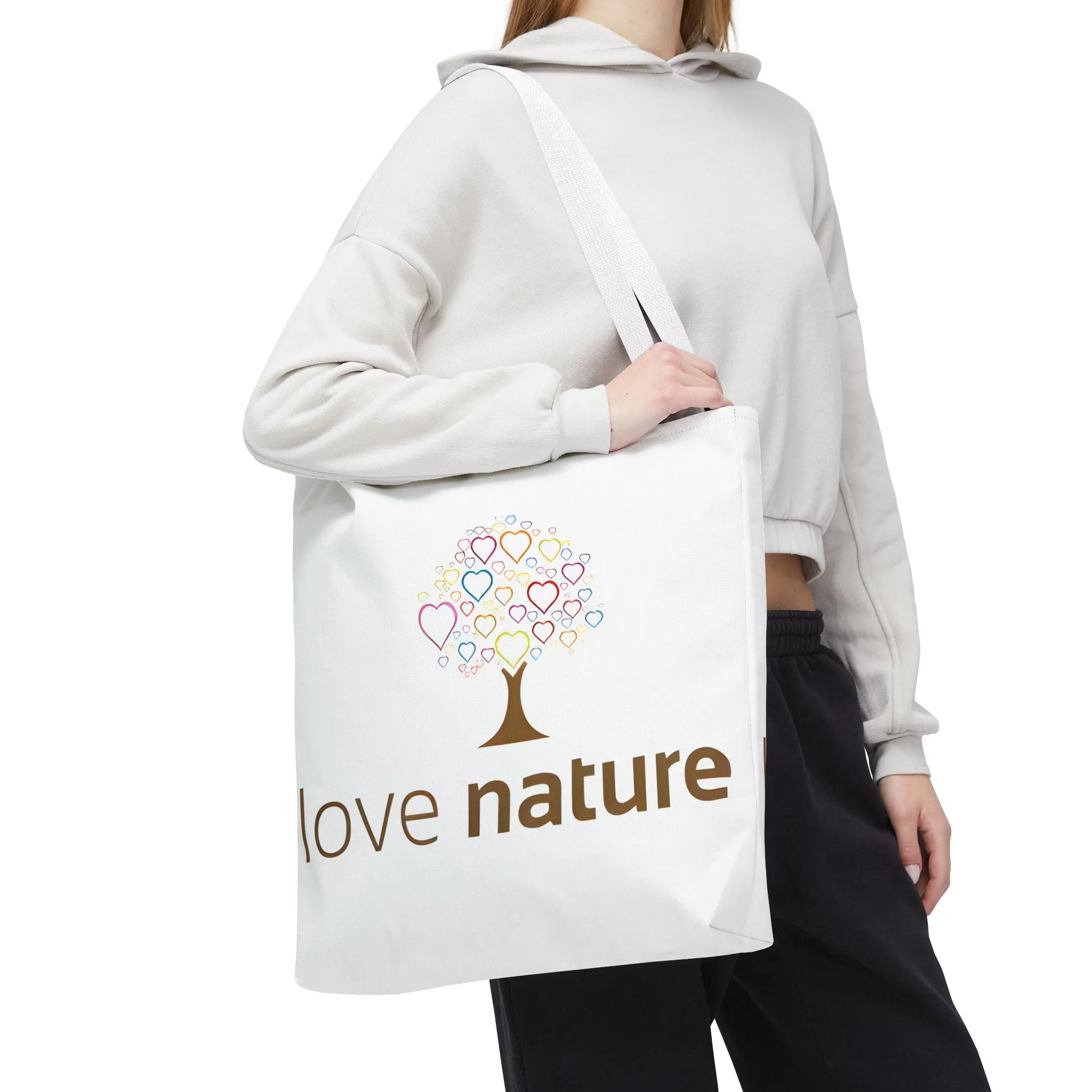 Eco-Friendly Love Nature Tote Bag - Perfect for Nature Lovers & Eco-Conscious Shoppers