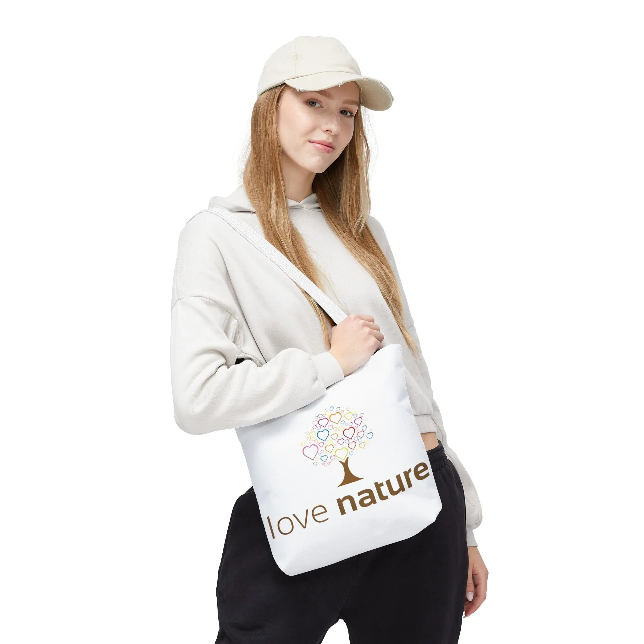 Eco-Friendly Love Nature Tote Bag - Perfect for Nature Lovers & Eco-Conscious Shoppers