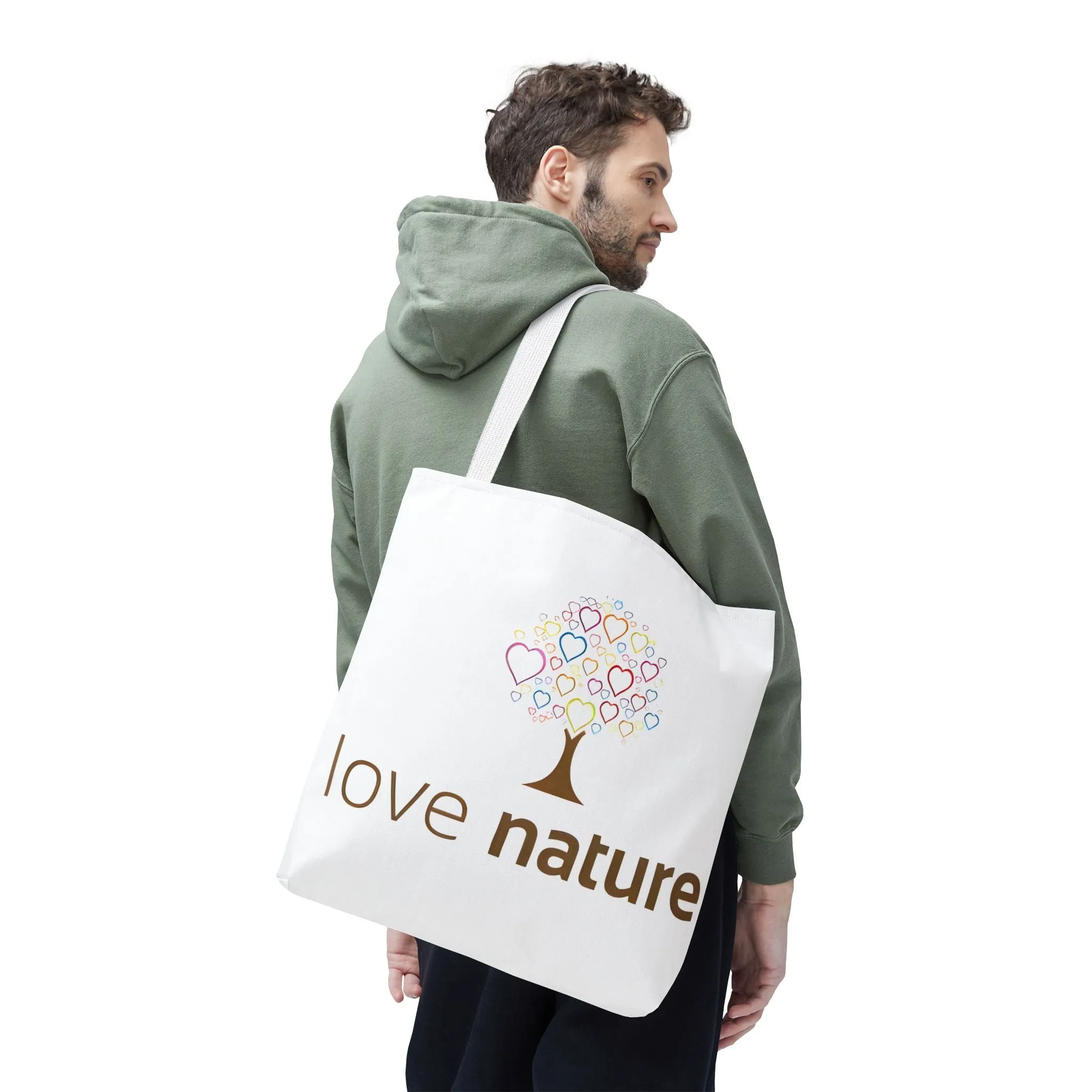 Eco-Friendly Love Nature Tote Bag - Perfect for Nature Lovers & Eco-Conscious Shoppers