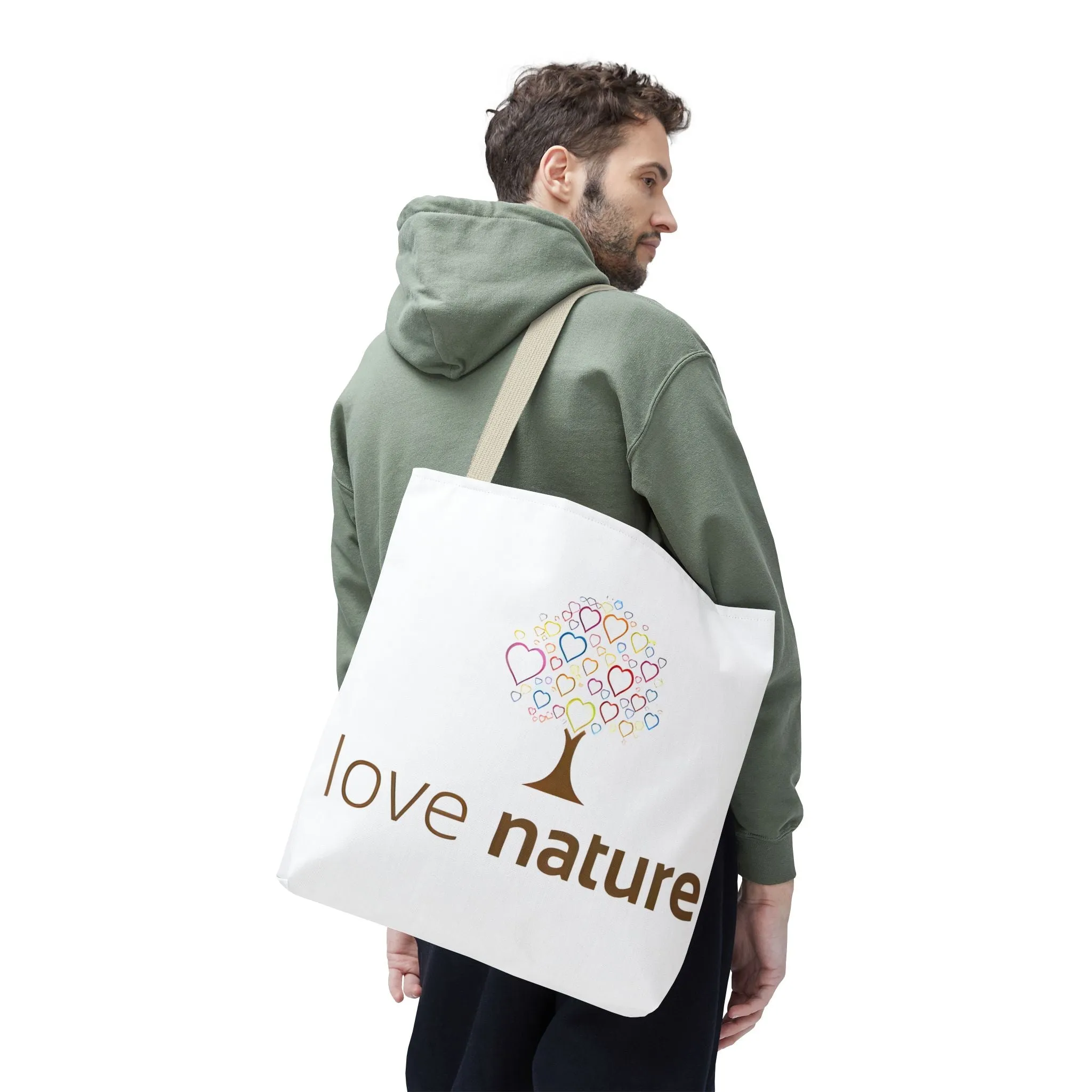 Eco-Friendly Love Nature Tote Bag - Perfect for Nature Lovers & Eco-Conscious Shoppers