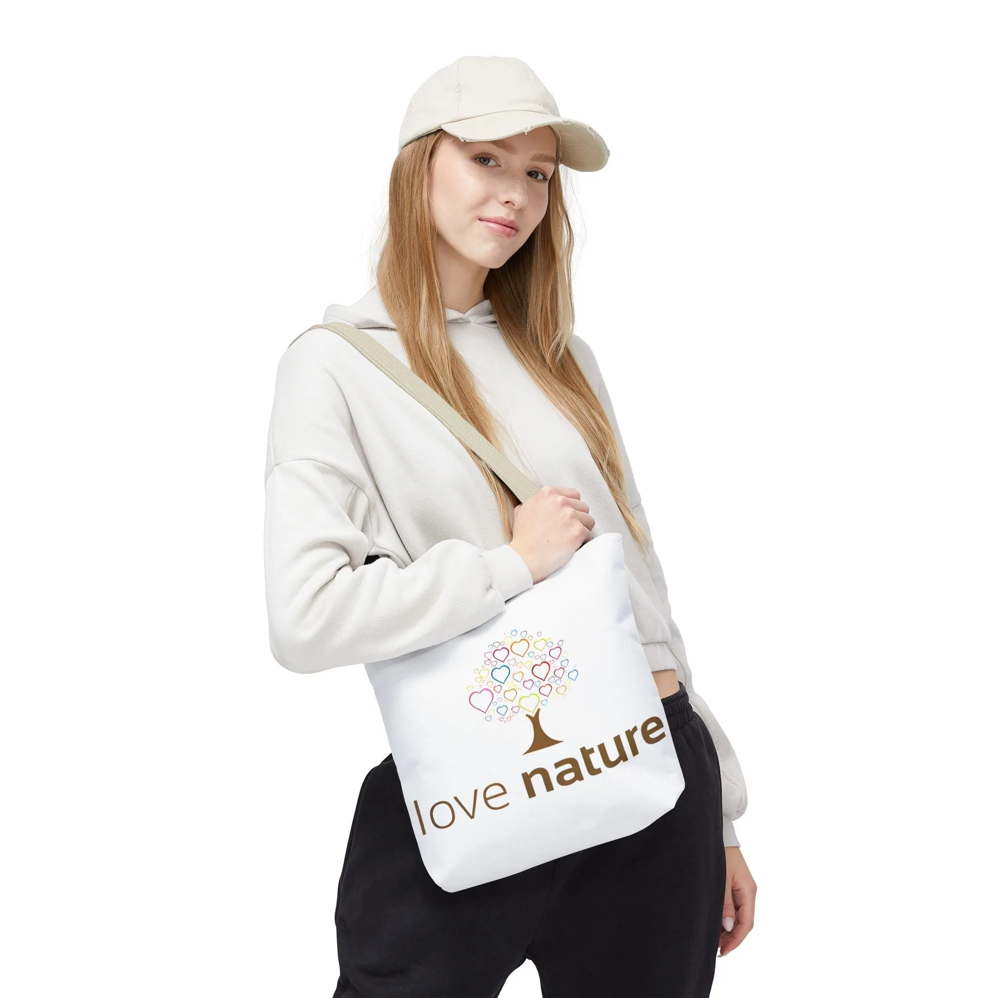 Eco-Friendly Love Nature Tote Bag - Perfect for Nature Lovers & Eco-Conscious Shoppers