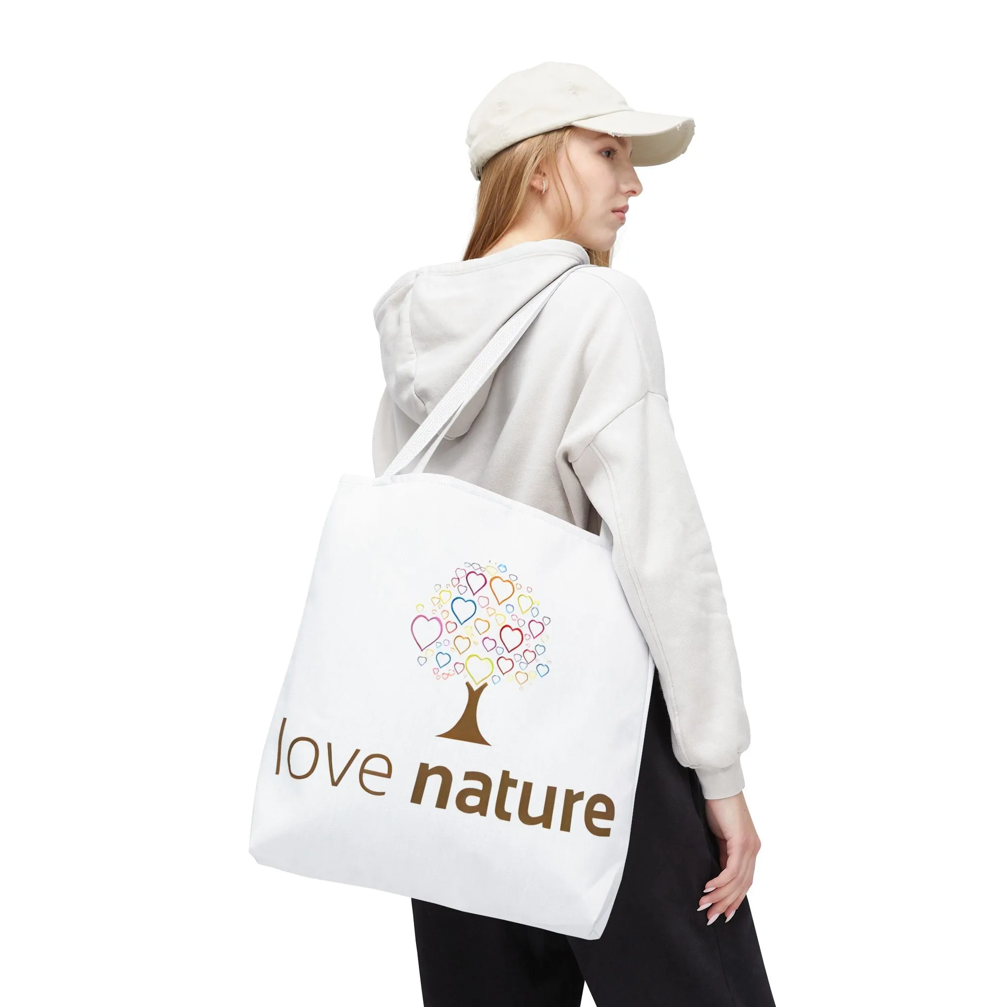 Eco-Friendly Love Nature Tote Bag - Perfect for Nature Lovers & Eco-Conscious Shoppers