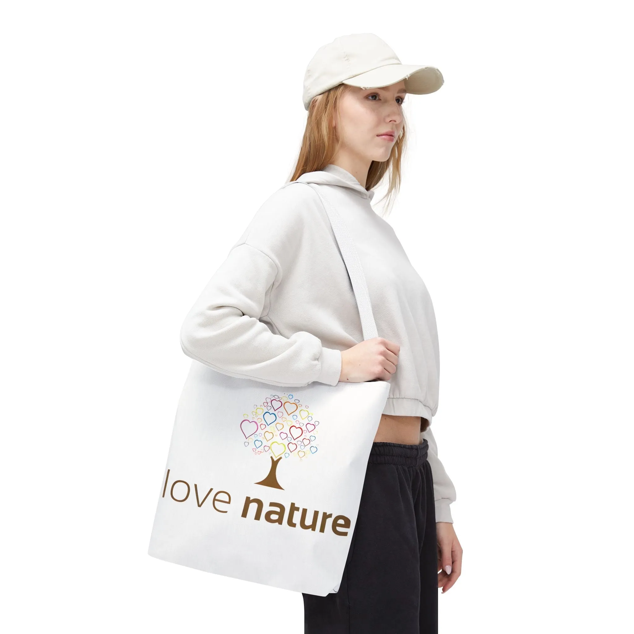 Eco-Friendly Love Nature Tote Bag - Perfect for Nature Lovers & Eco-Conscious Shoppers