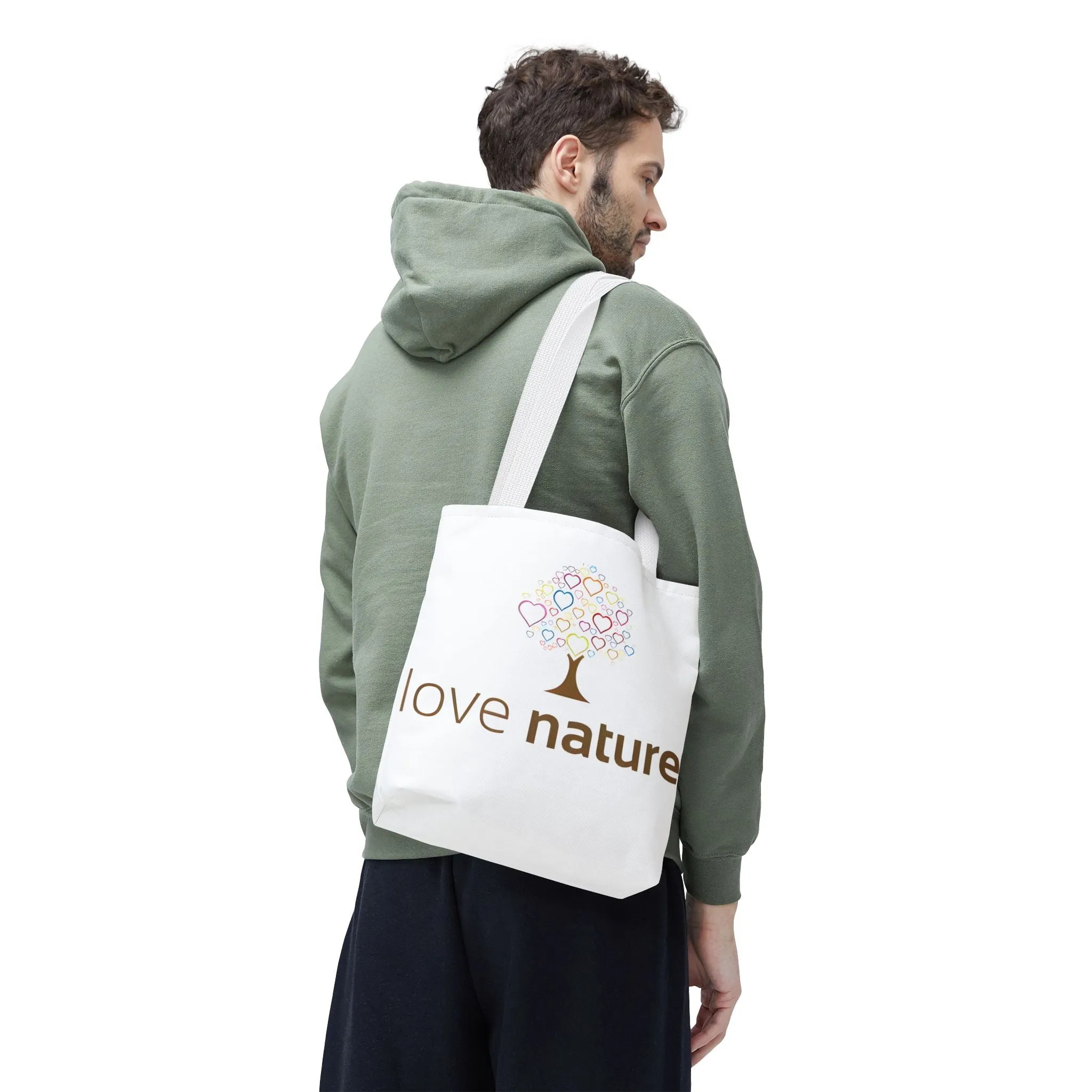 Eco-Friendly Love Nature Tote Bag - Perfect for Nature Lovers & Eco-Conscious Shoppers