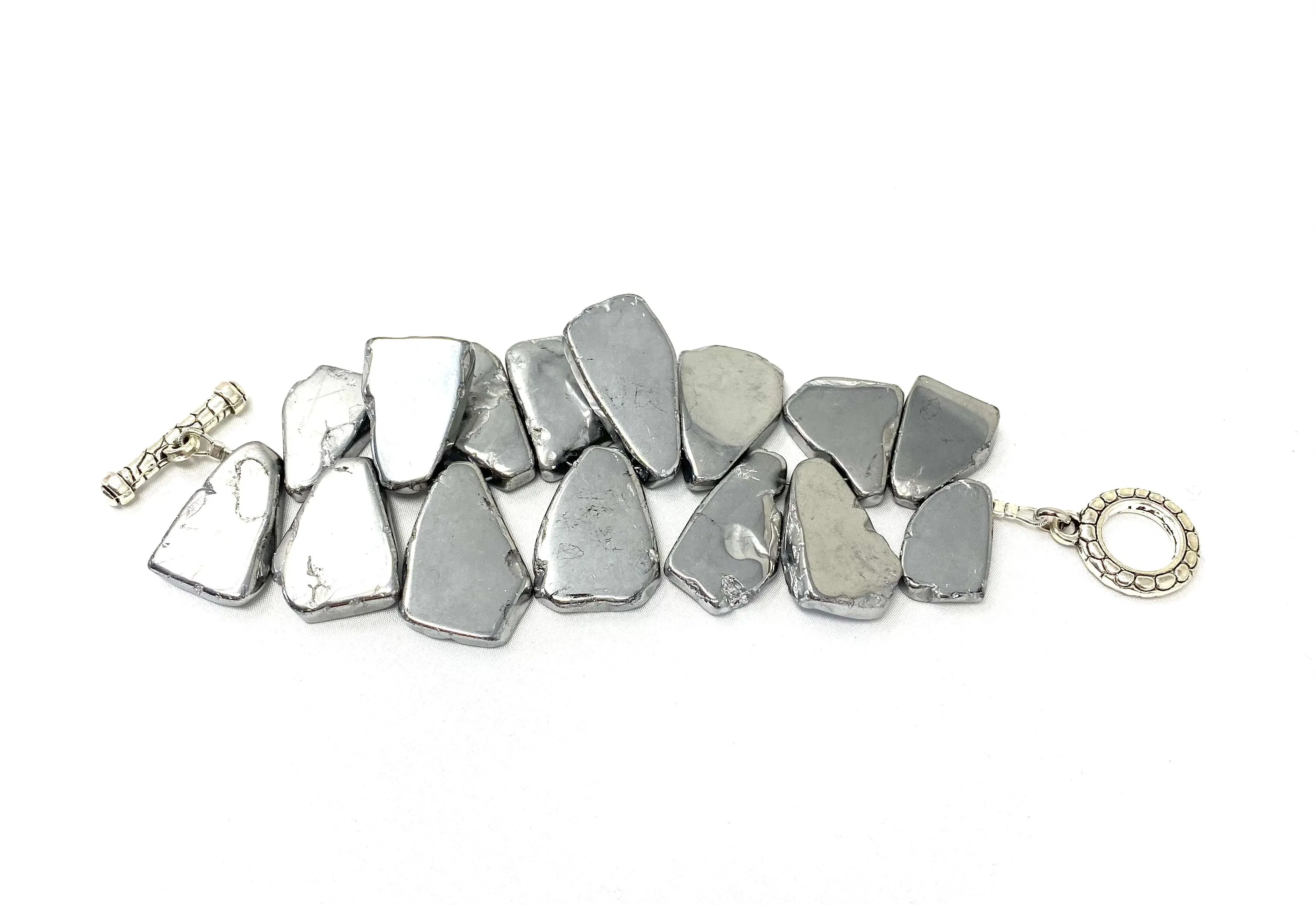 Electric Agate Bracelets