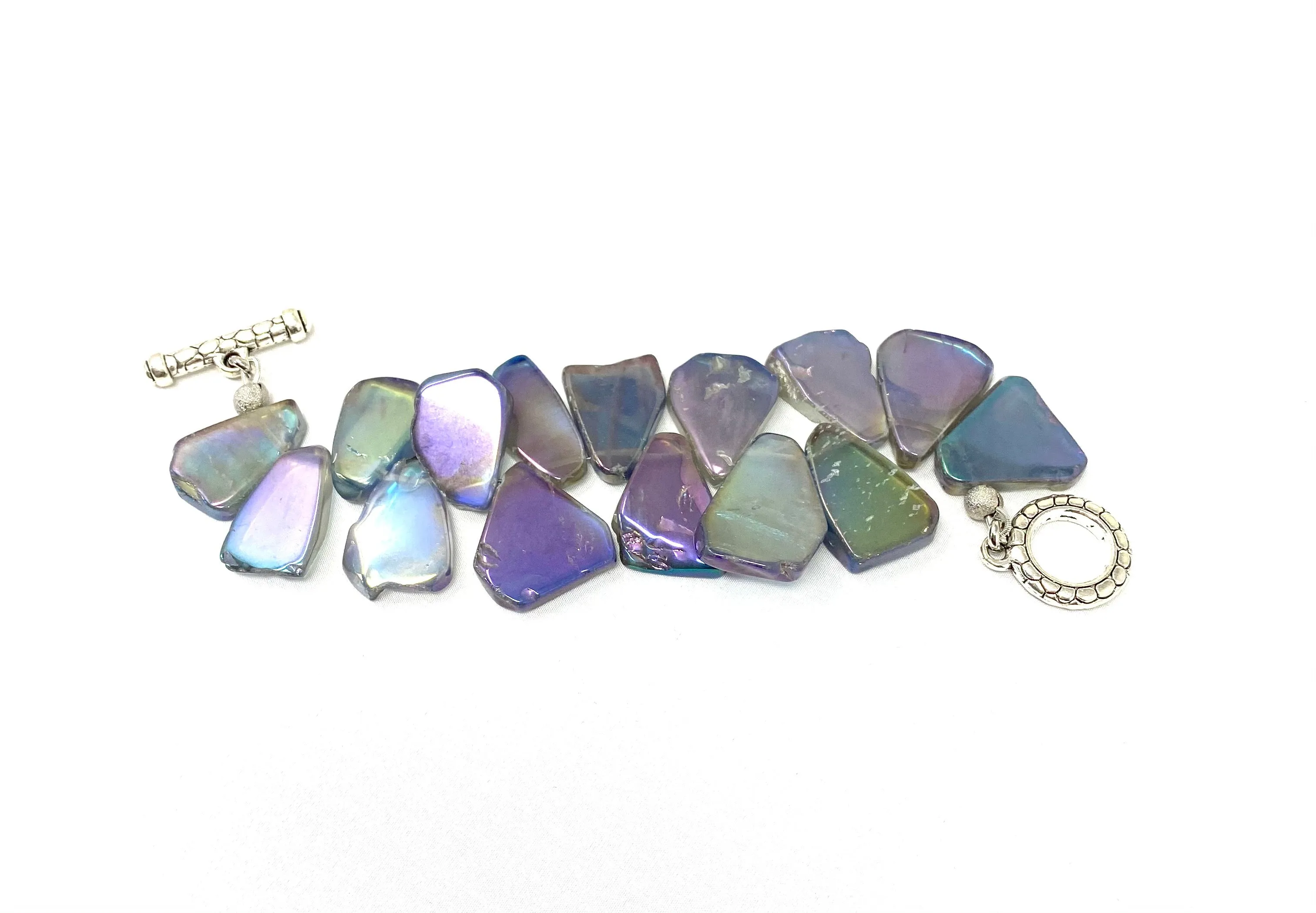 Electric Agate Bracelets