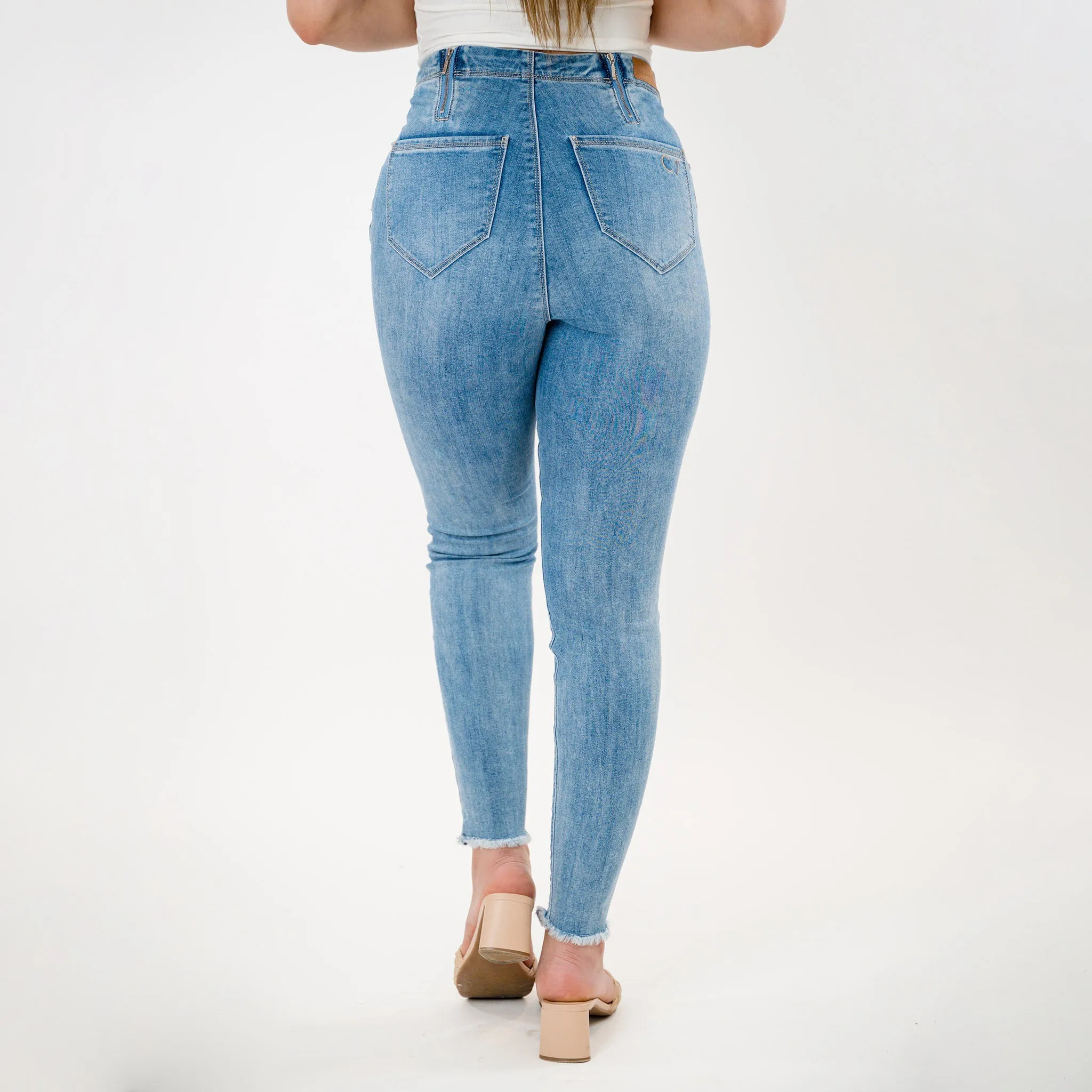 Embellishing distress capris