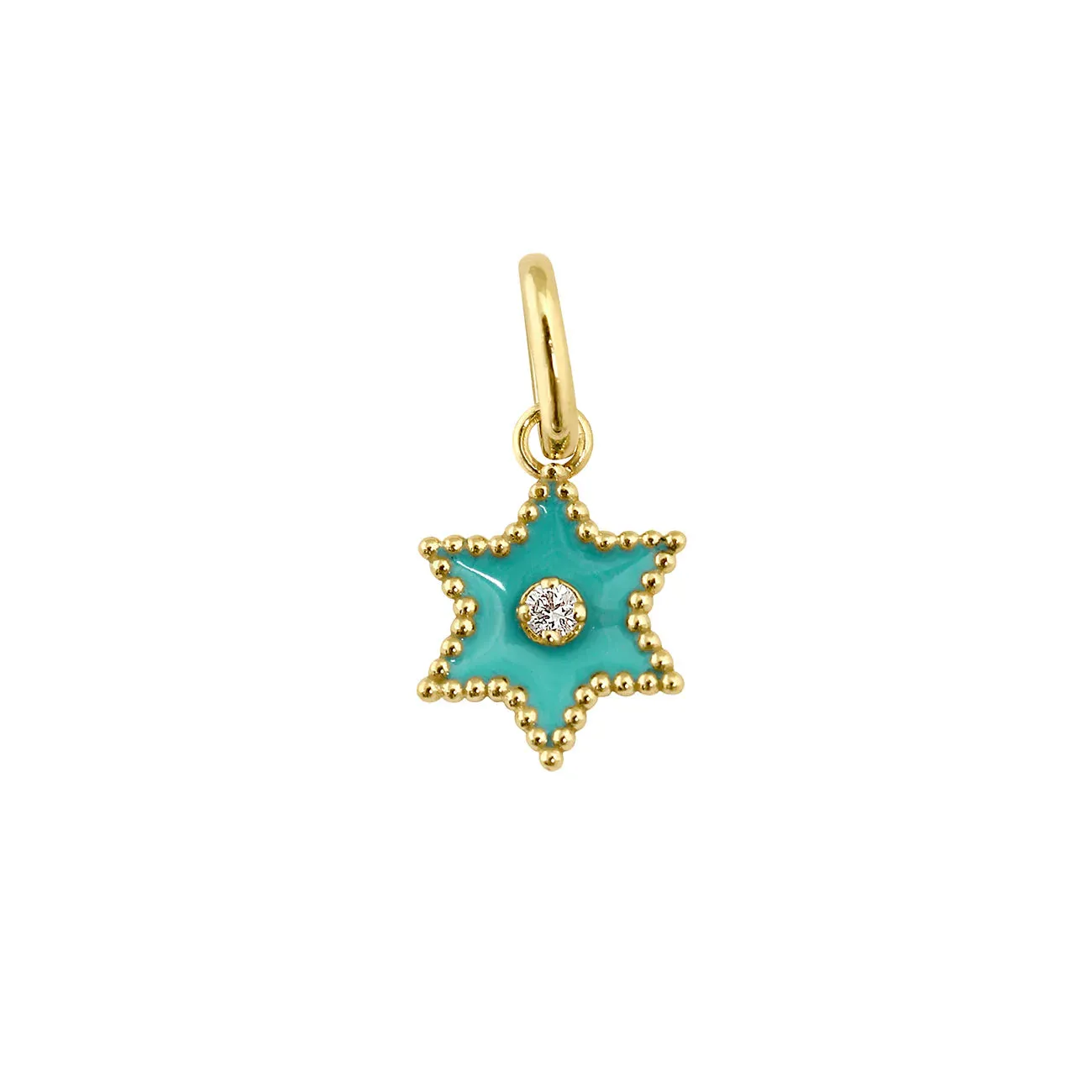 Etoile Diamond Pendant- Turquoise Green