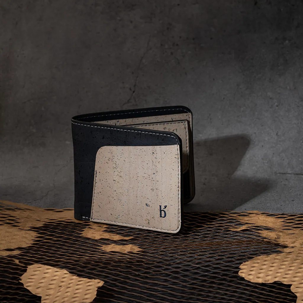 Evaan Men's Bi-Fold Cork Wallet