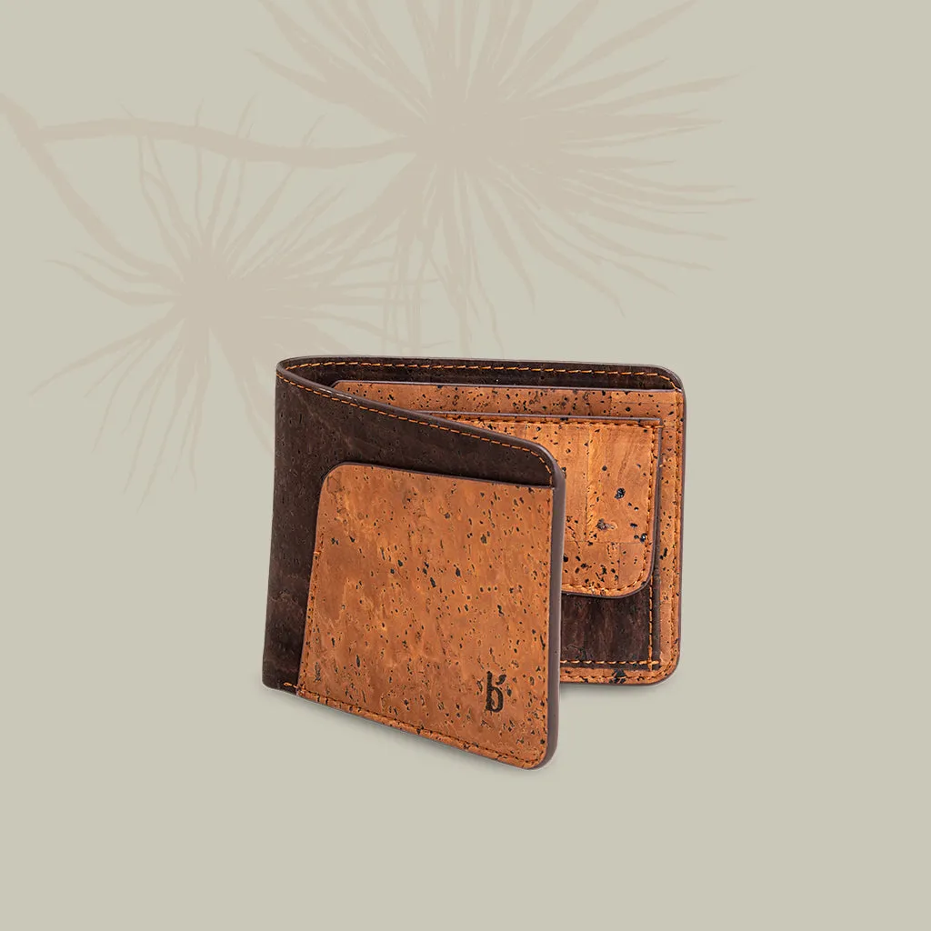Evaan Men's Bi-Fold Cork Wallet