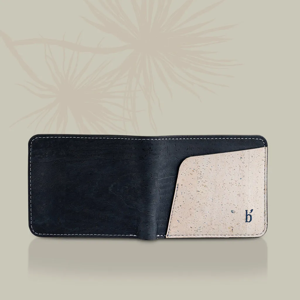 Evaan Men's Bi-Fold Cork Wallet