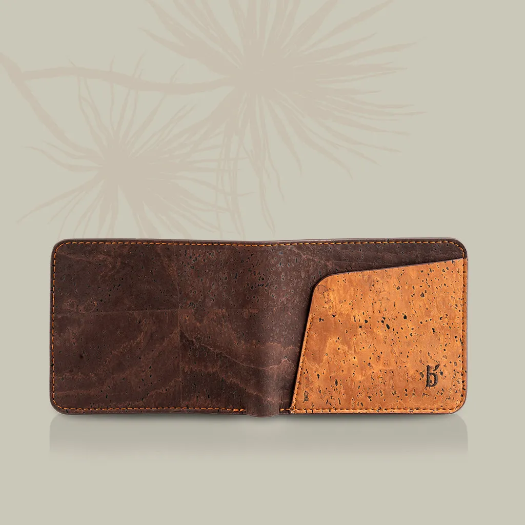 Evaan Men's Bi-Fold Cork Wallet