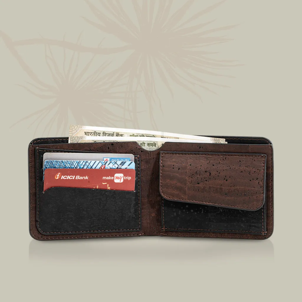 Evaan Men's Bi-Fold Cork Wallet