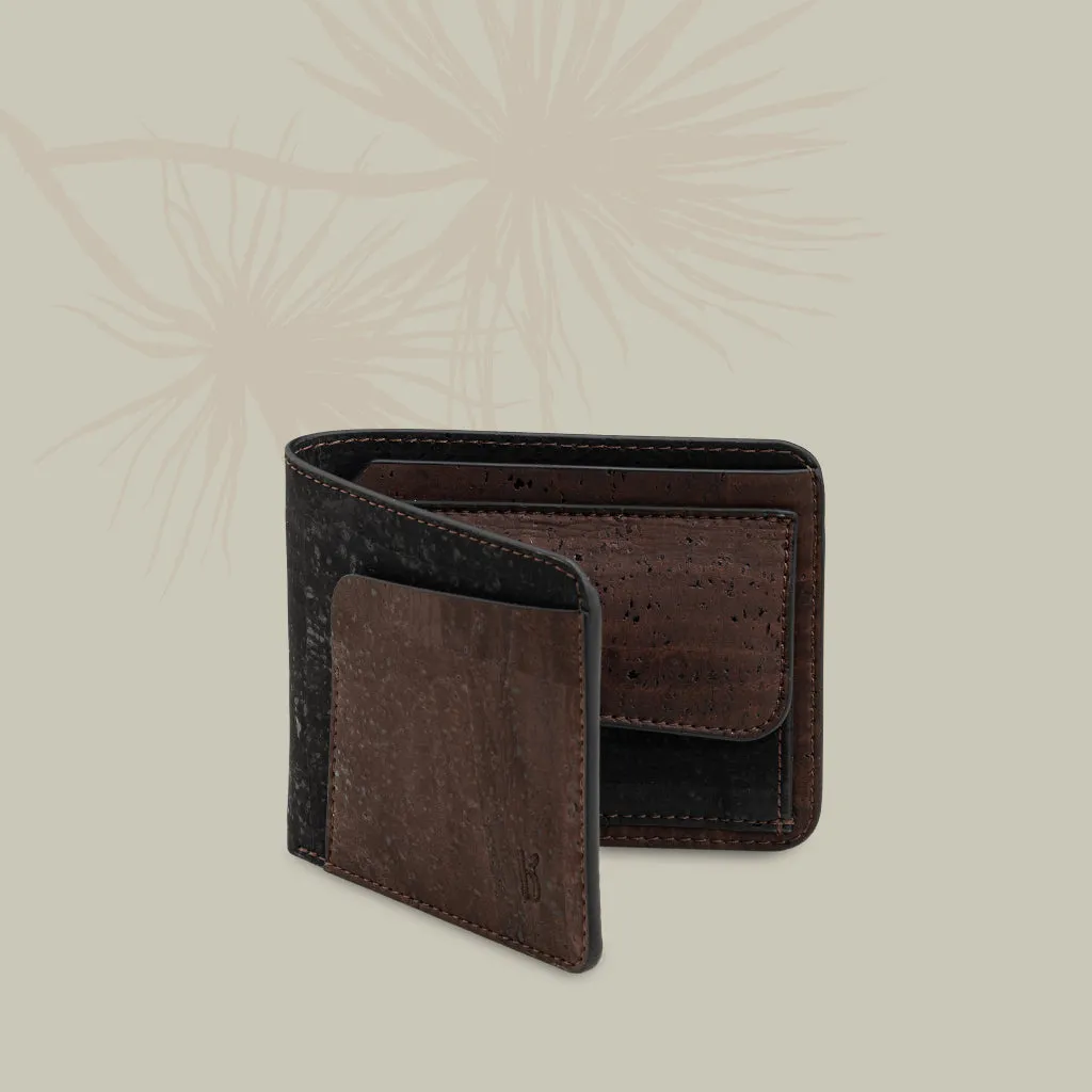 Evaan Men's Bi-Fold Cork Wallet