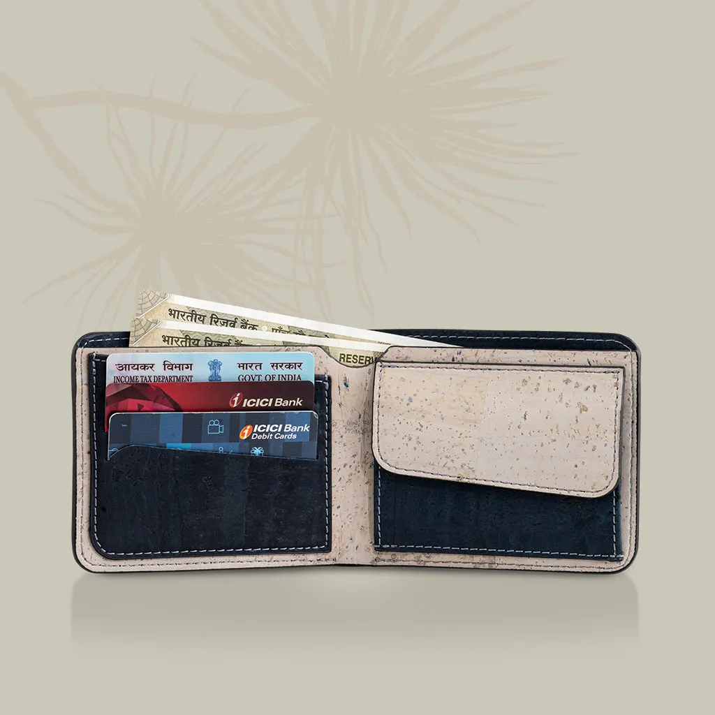 Evaan Men's Bi-Fold Cork Wallet