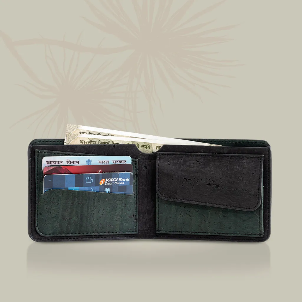 Evaan Men's Bi-Fold Cork Wallet