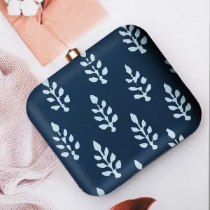 Exclusive Box Clutch with Leaf Design