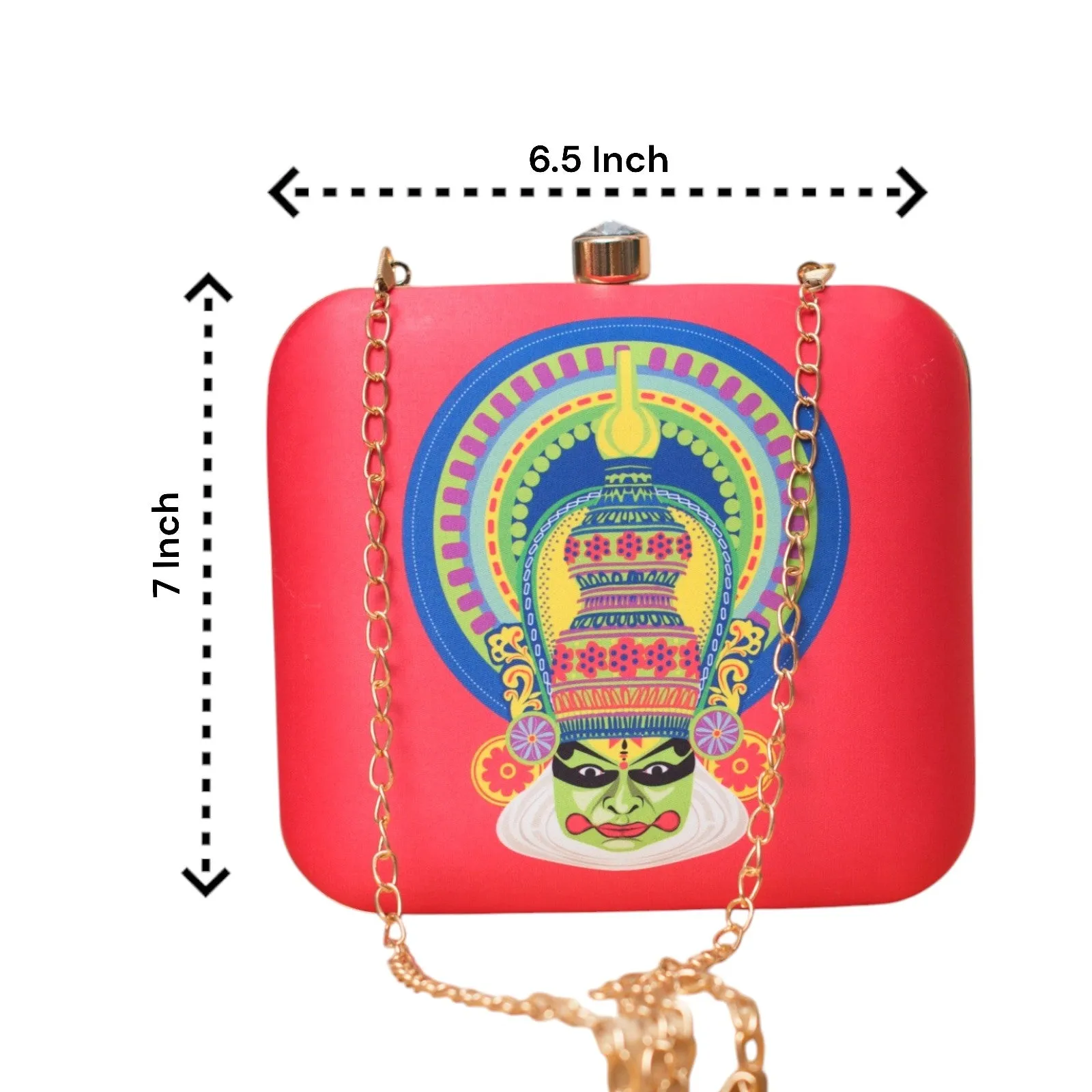 Exclusive Box Clutch with Pacha Vesham Portrait