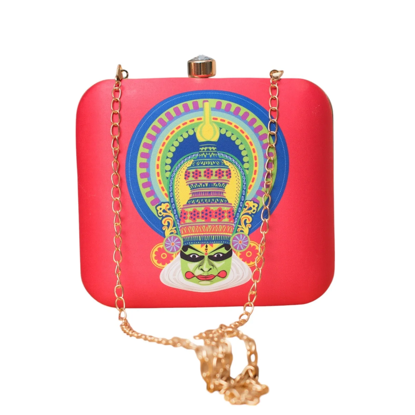 Exclusive Box Clutch with Pacha Vesham Portrait