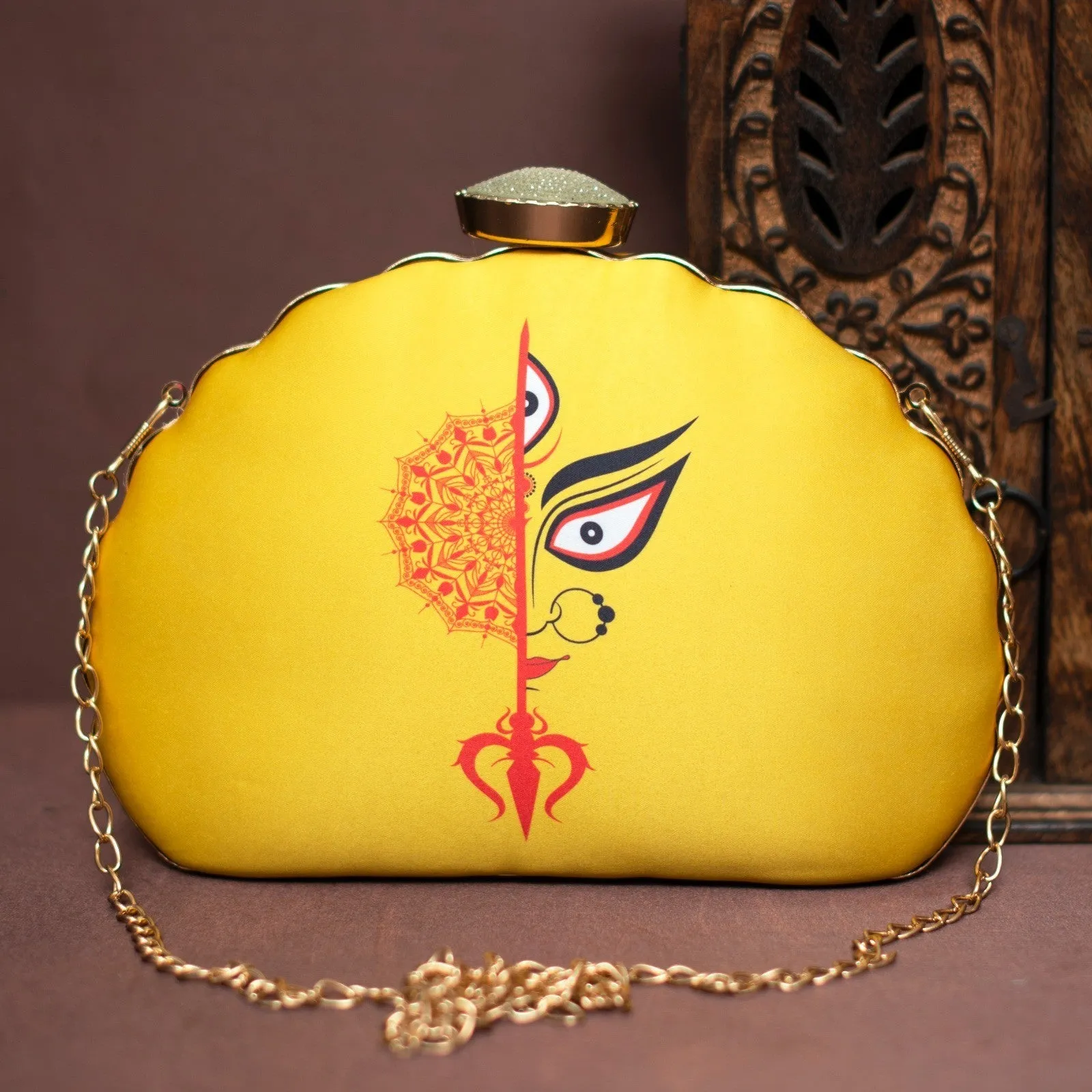 Exclusive Clutch with Ardhanari Nateshwar Portrait