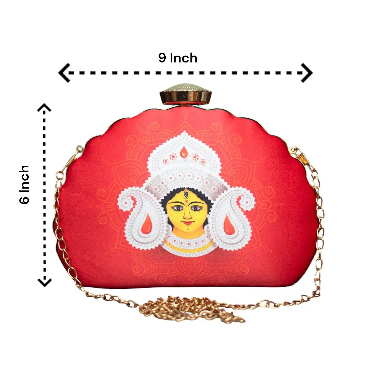 Exclusive Clutch with Maa Durga Portrait