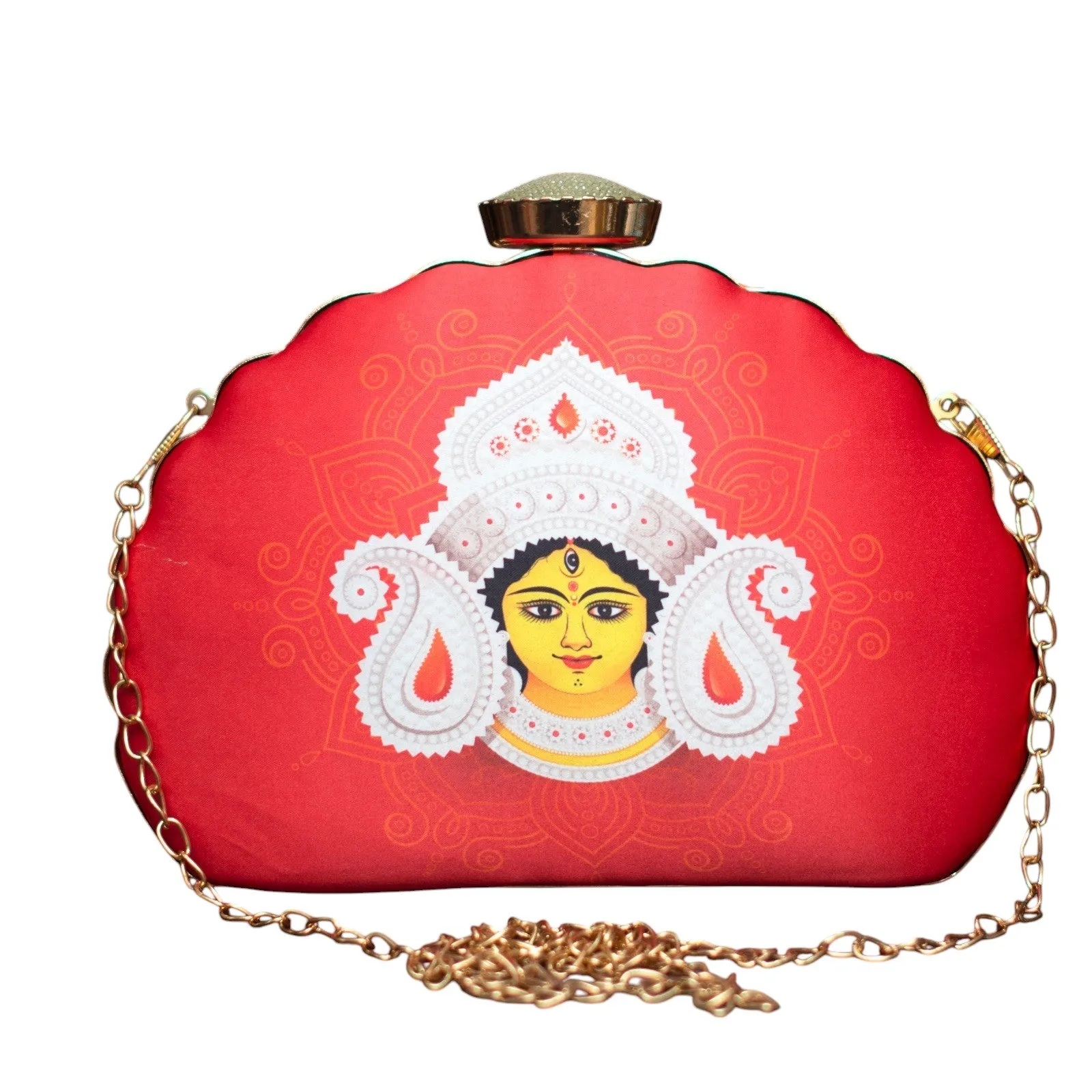Exclusive Clutch with Maa Durga Portrait