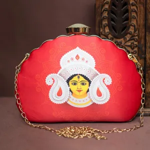 Exclusive Clutch with Maa Durga Portrait