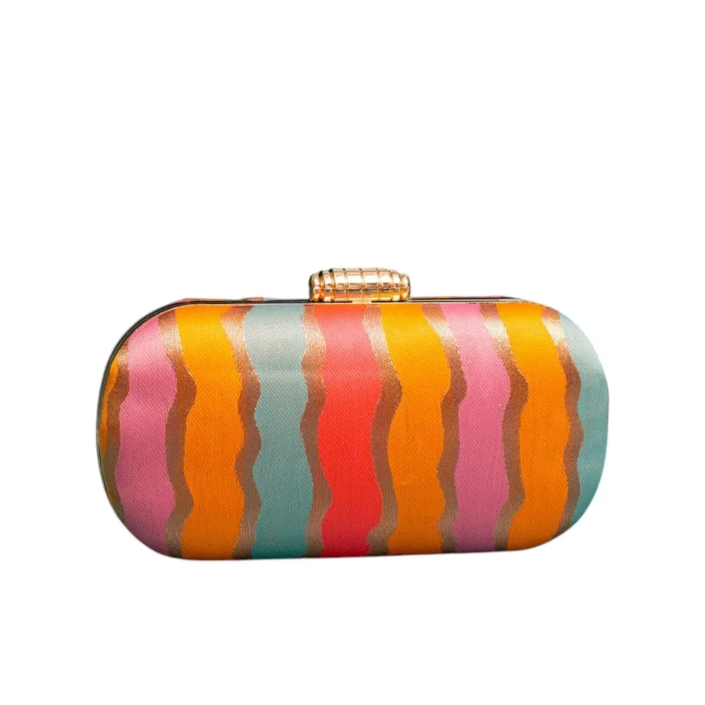 Exclusive Multicolor Cylindrical Shape Clutch
