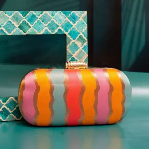Exclusive Multicolor Cylindrical Shape Clutch