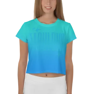 Fabulous Ghost Text Crop Tee (Adult XS-3XL)