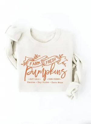 FARM FRESH Pumpkins Sweatshirt, Three Colors