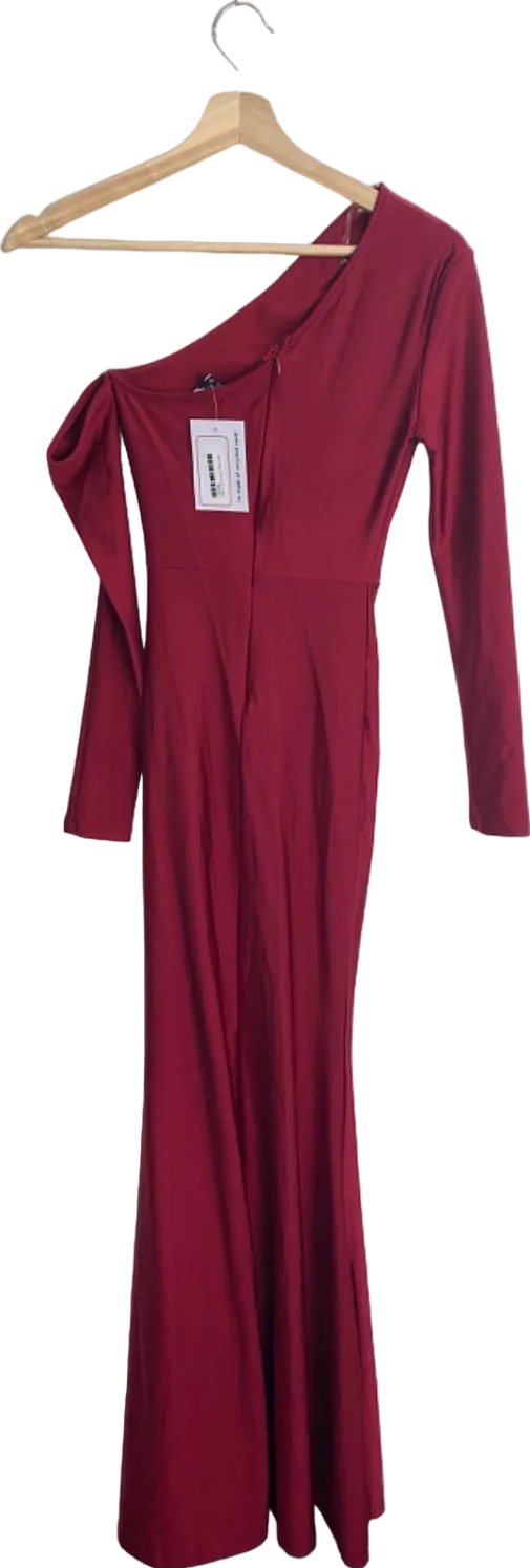 FashionNova Red Off-Shoulder Evening Dress XS