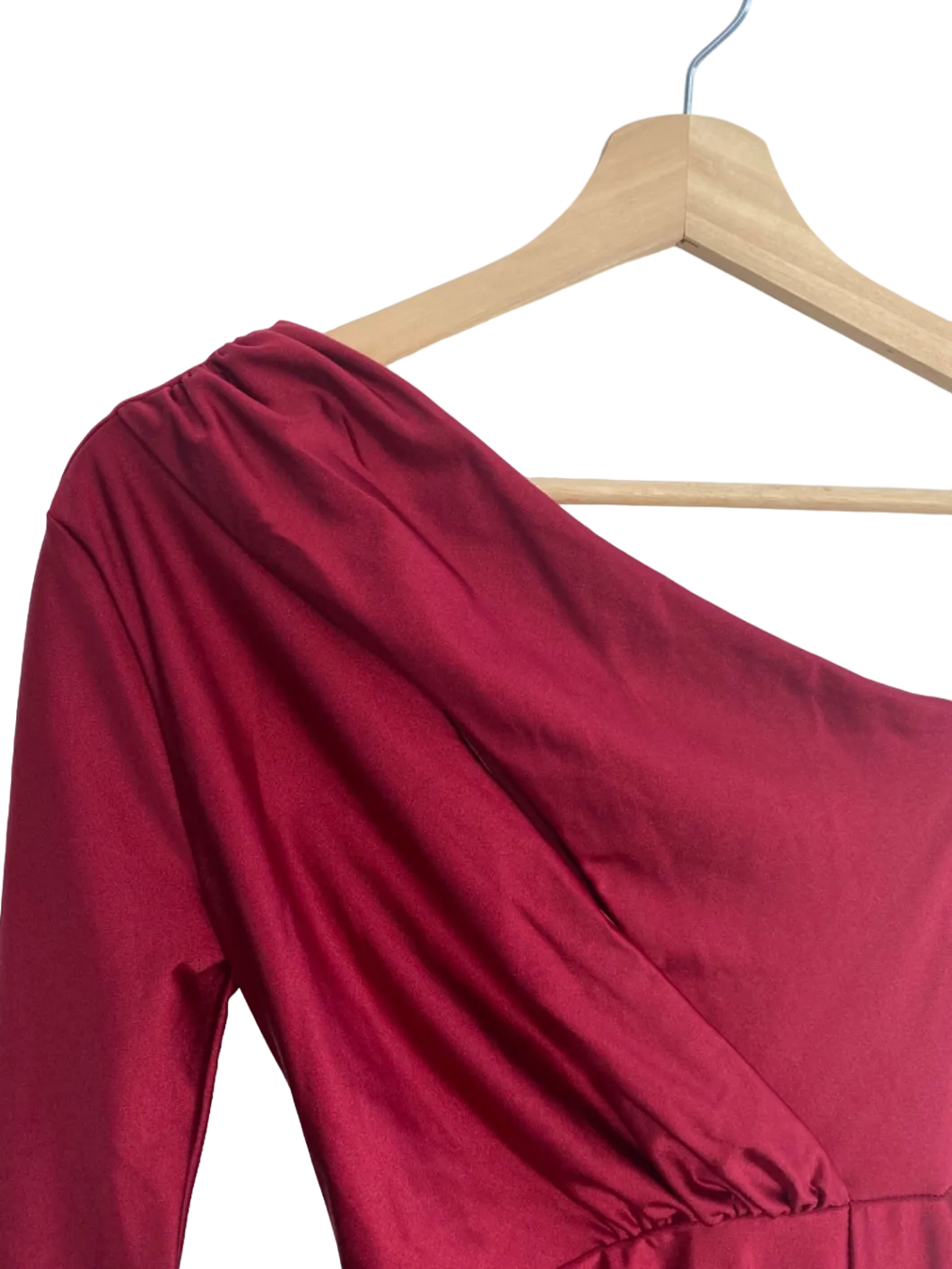 FashionNova Red Off-Shoulder Evening Dress XS