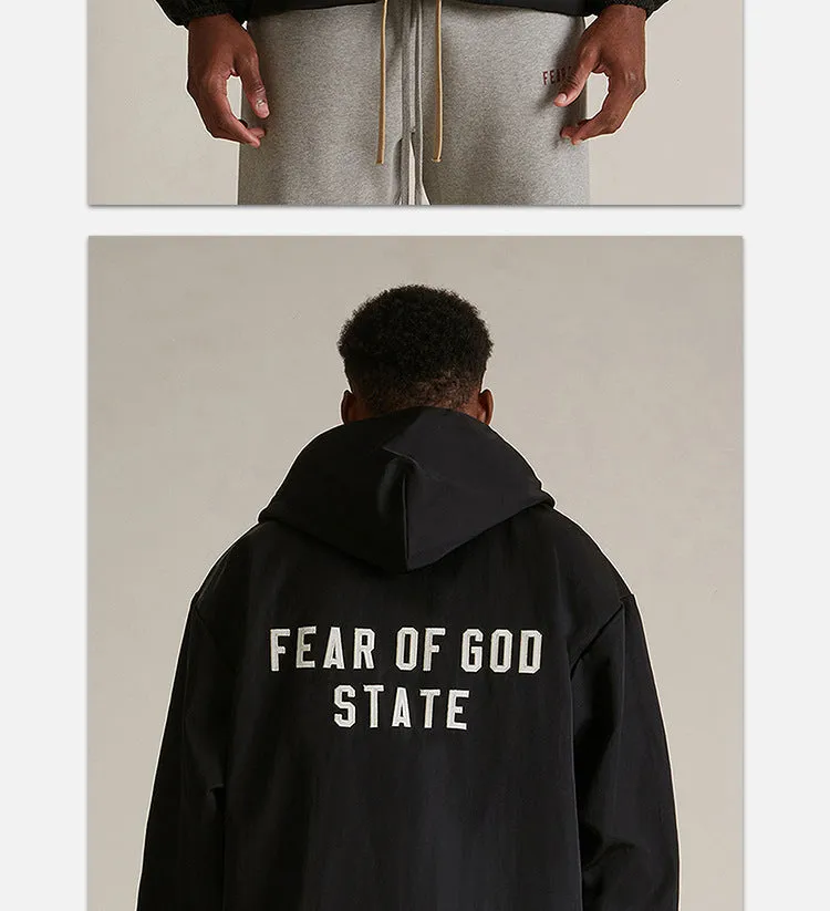 Fear of God Essentials Textured Nylon Trucker Jacket