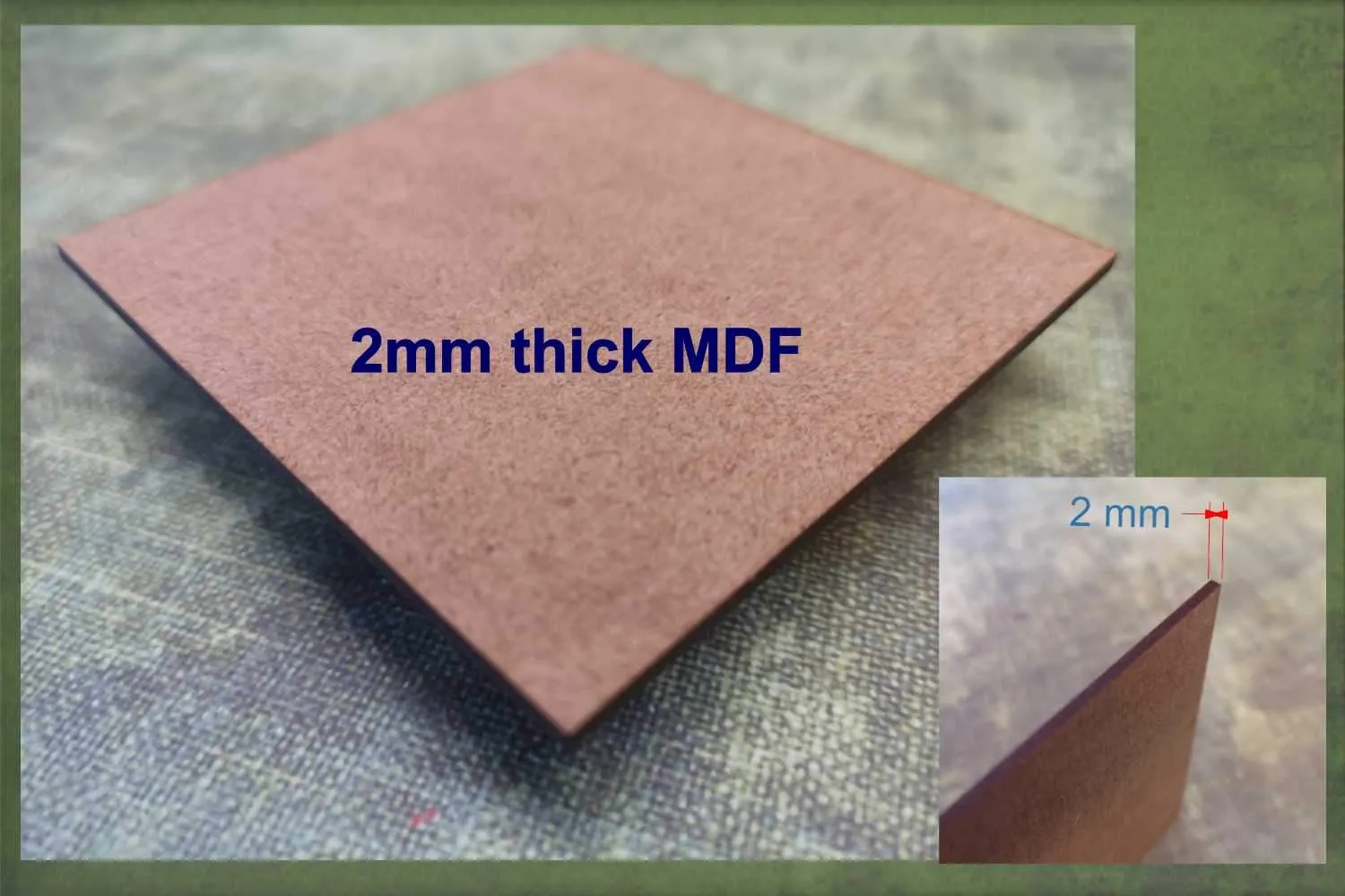 Feather 1 - wooden craft cut-out - 2mm MDF