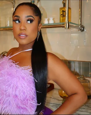 Feather Bustier  LAVENDER