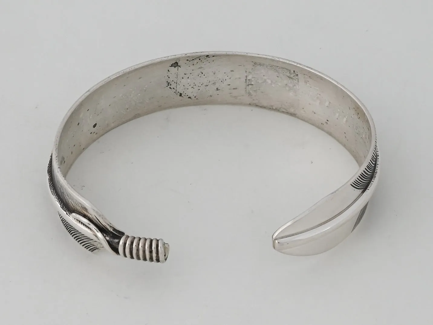 Feather Cuff Bracelet by Lena Platero, 1/2" wide