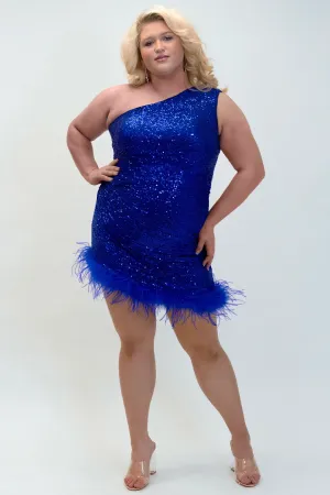 Feather Frenzy Party Dress