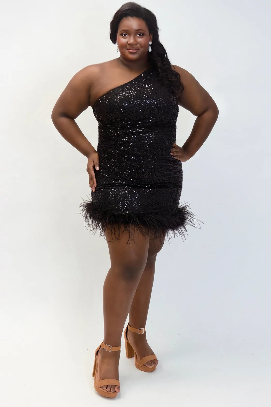 Feather Frenzy Party Dress