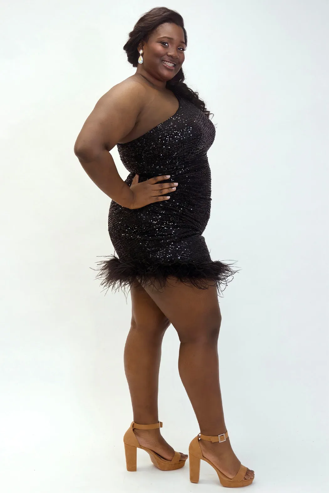 Feather Frenzy Party Dress