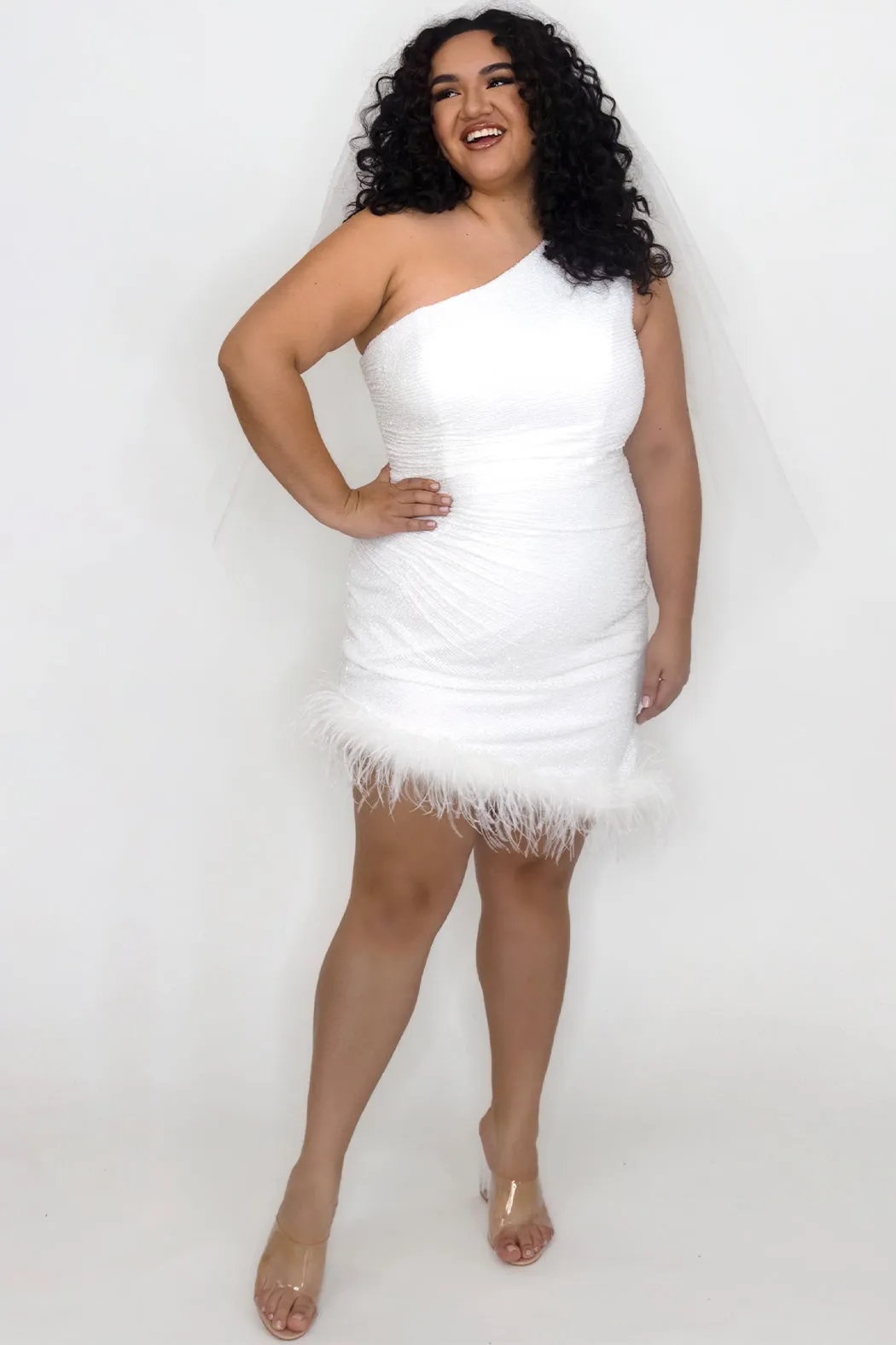 Feather Frenzy Party Dress