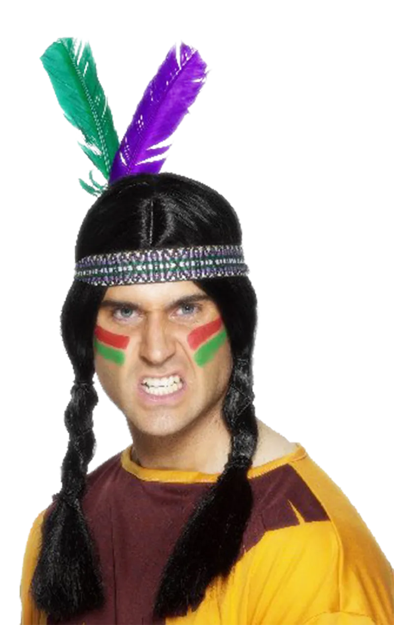 Feather Native Indian Headband
