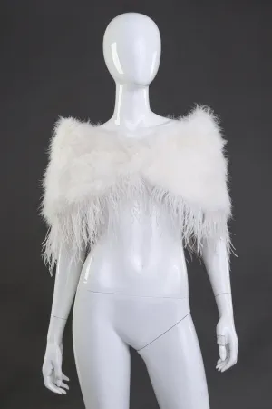 Feather Stole Capelet