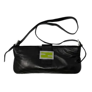 Fendi Black Crossbody Baguette