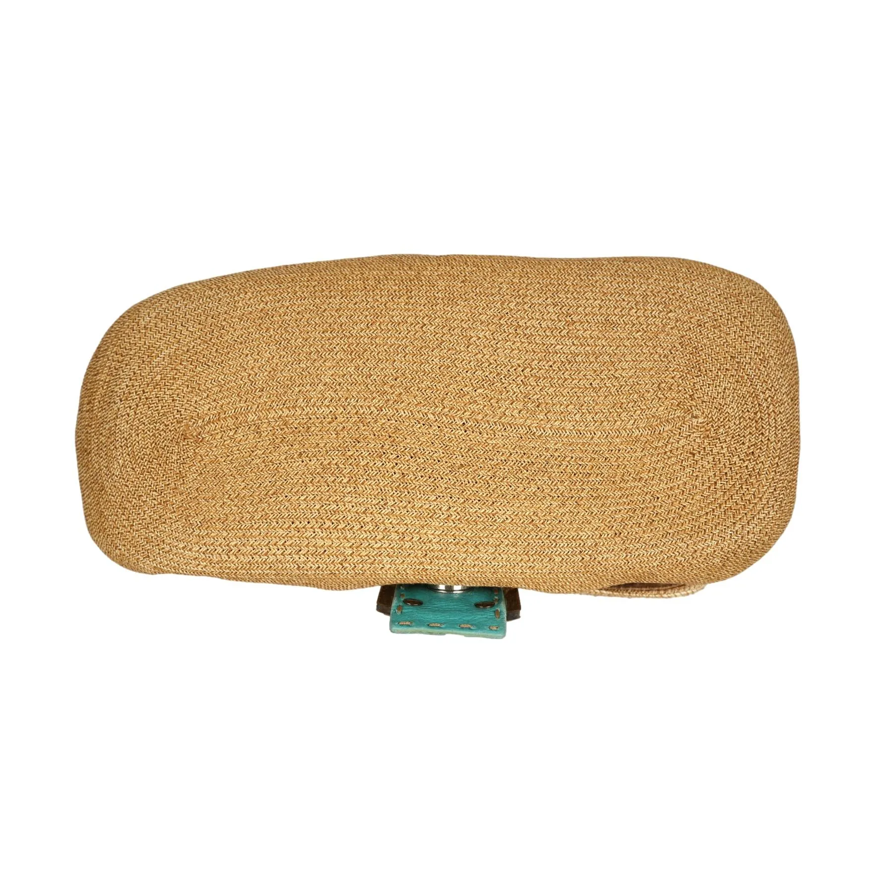 Fendi Jute Blue Baguette