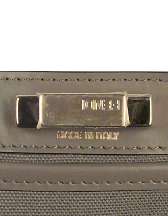 Fendi NEW Grey Canvas Monogram Peekaboo X-Tote Bag