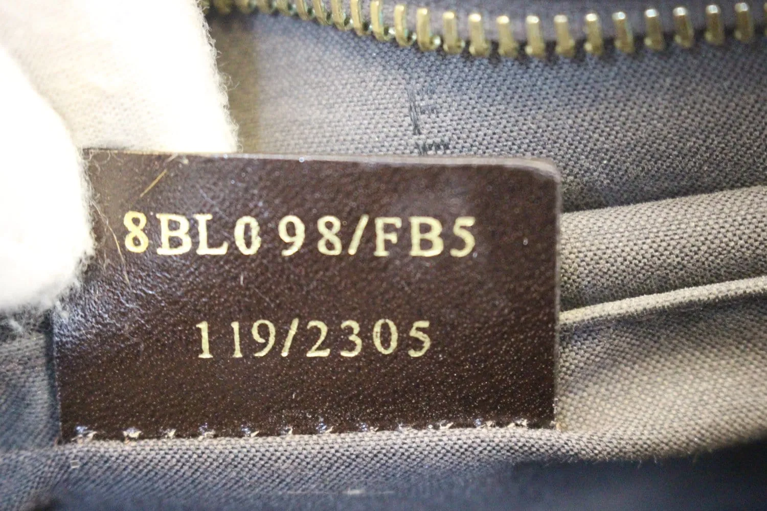 FENDI Zucchino Spalmati Canvas Forever Bauletto Boston Bag