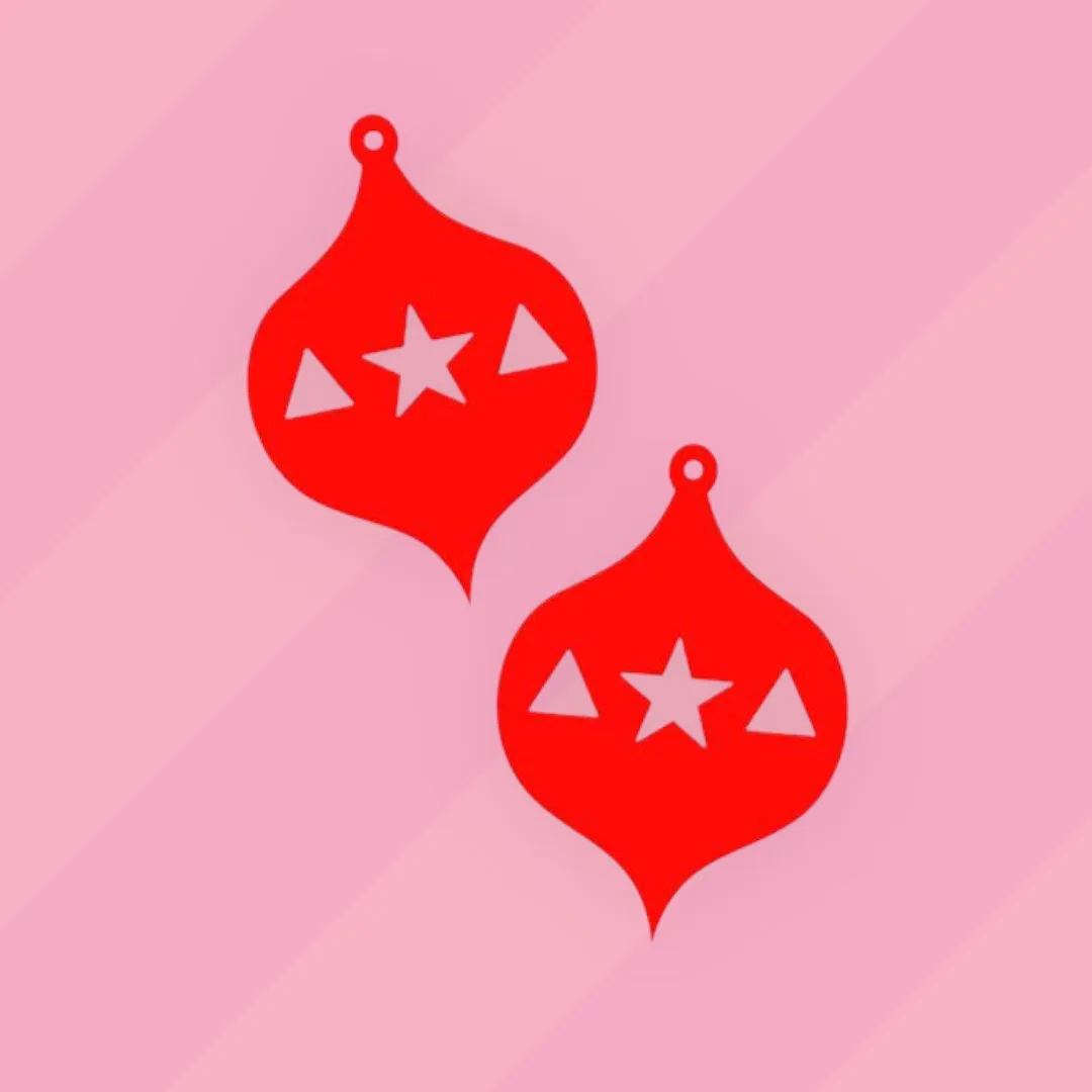 Festive Baubles - 2 Pairs