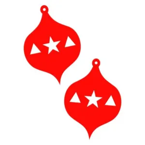 Festive Baubles - 2 Pairs